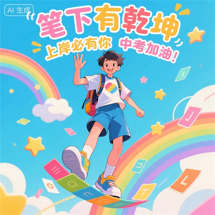 奔跑吧，少年！更加遼闊的未來等你！中考加油！